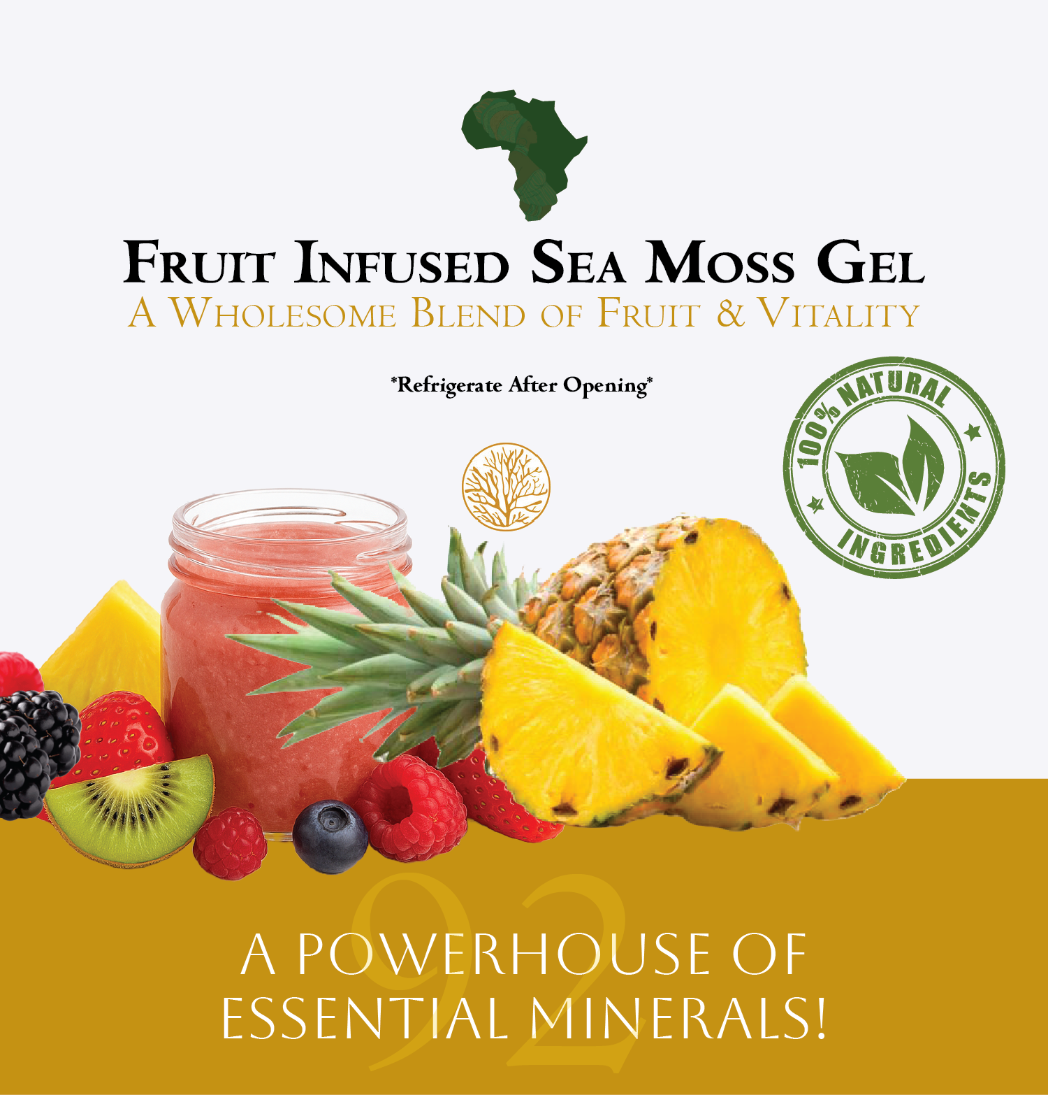 infused sea moss and gels